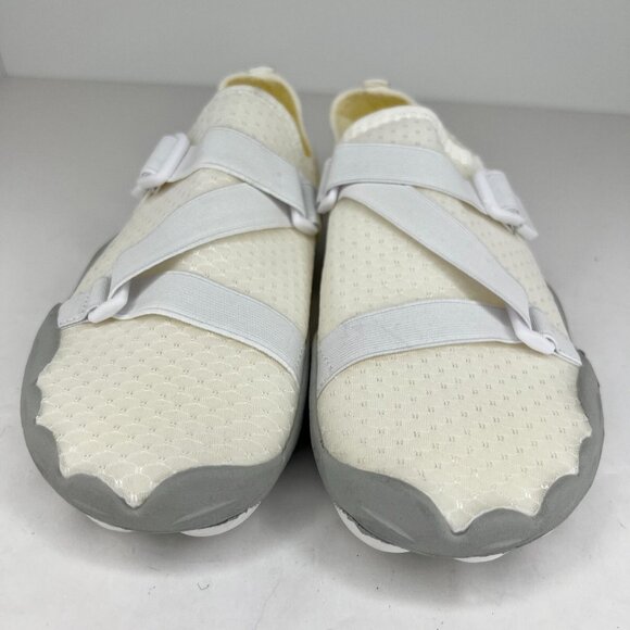 Womens Beige Quick-Dry Aqua Socks Rubber Barefoot Slip On Size 9.5 Water Shoes - Picture 3 of 9